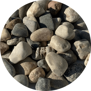 1-2 inch washed stones